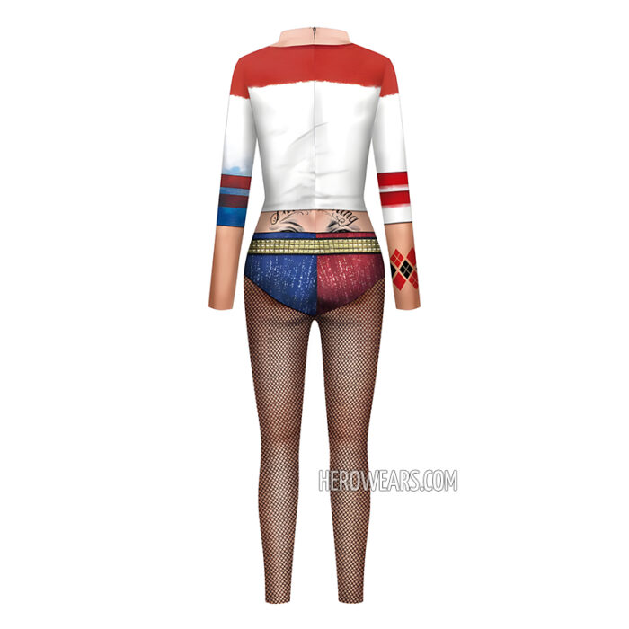 Women's Harley Quinn Costume Body Suit
