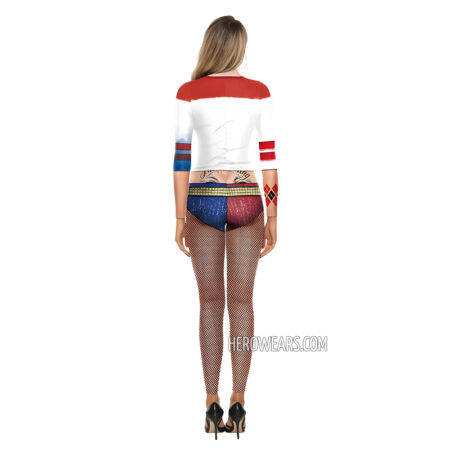 Women's Harley Quinn Costume Body Suit