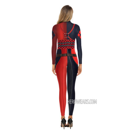 Women's Harley Quinn Costume Body Suit