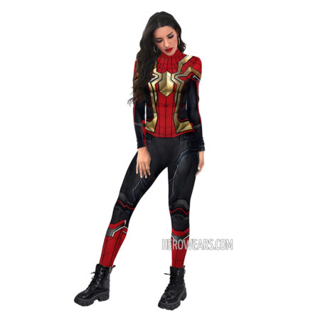 Women's Iron Spider-Man Costume Body Suit