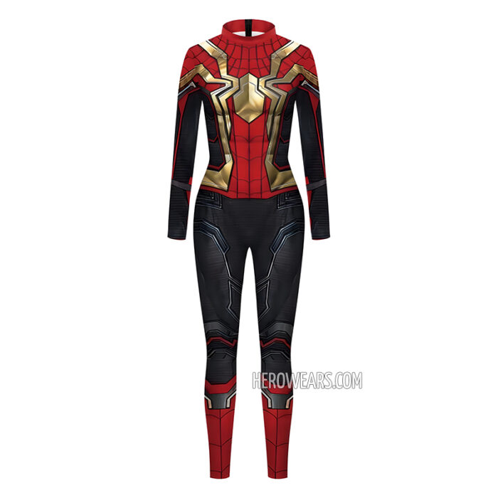Women's Iron Spider-Man Costume Body Suit
