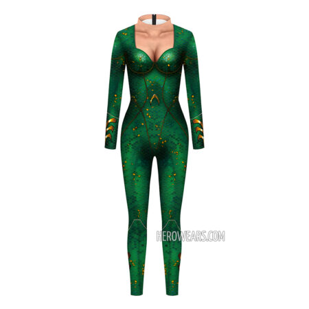 Women's Aquawoman Costume Body Suit