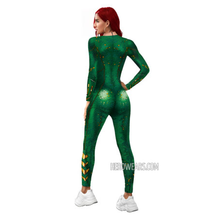 Women's Aquawoman Costume Body Suit