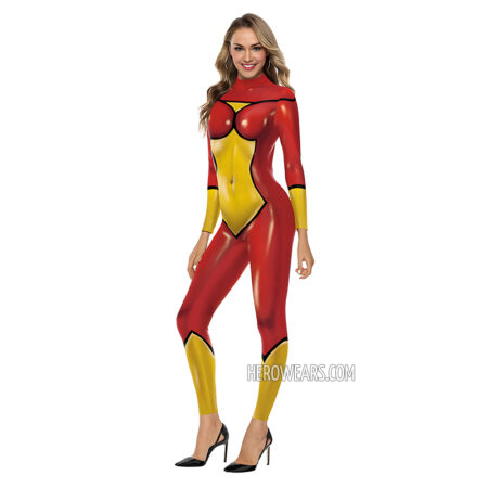 Women's Spider-Woman Jessica Drew Costume Body Suit