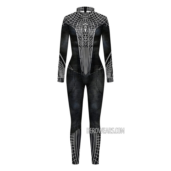 Women's Spiderman Black Costume Body Suit