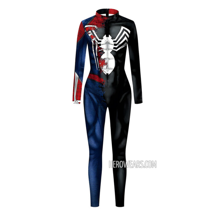 Spiderman Venom Symbiote Costume Body Suit