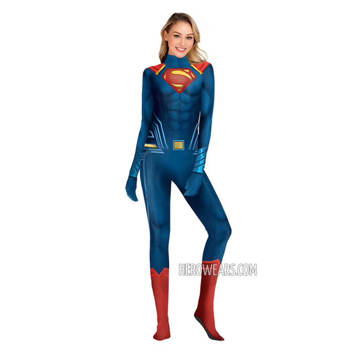 Women's Superman Costume Body Suit