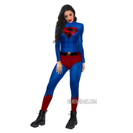 Women's Superman Costume Body Suit