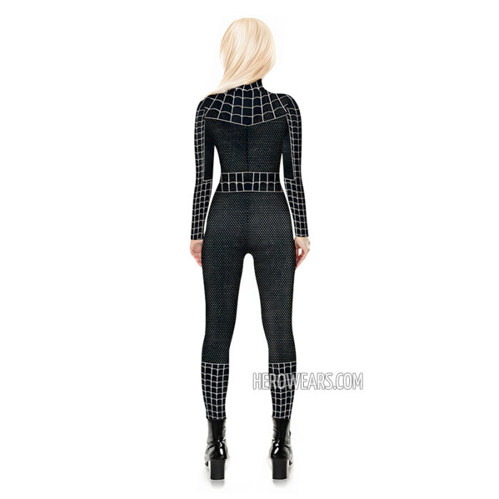 Women's Spiderman Black Costume Body Suit