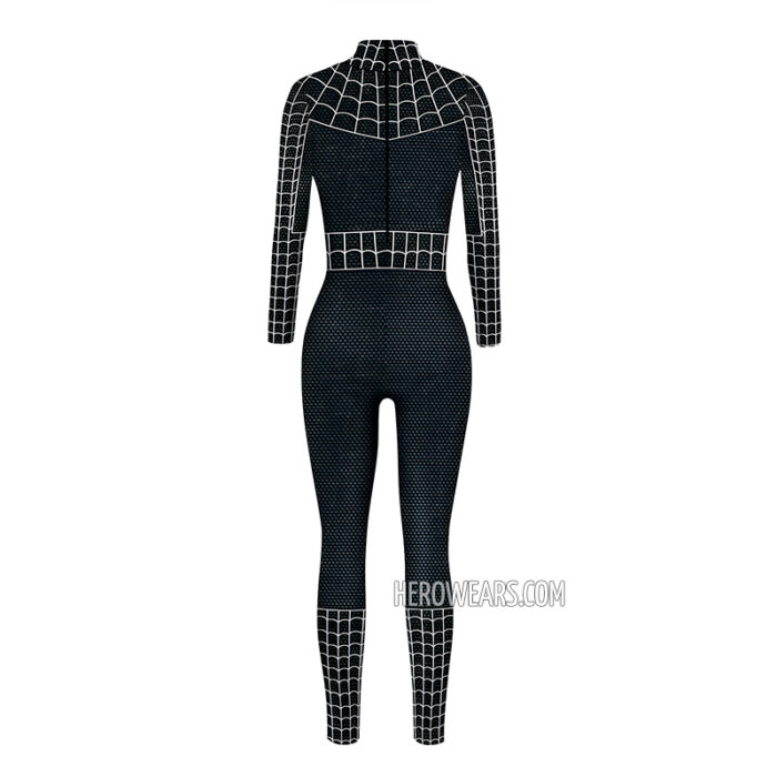 Women's Spiderman Black Costume Body Suit