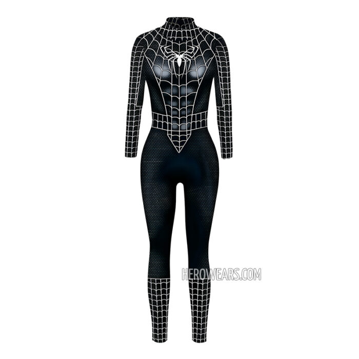 Women's Spiderman Black Costume Body Suit