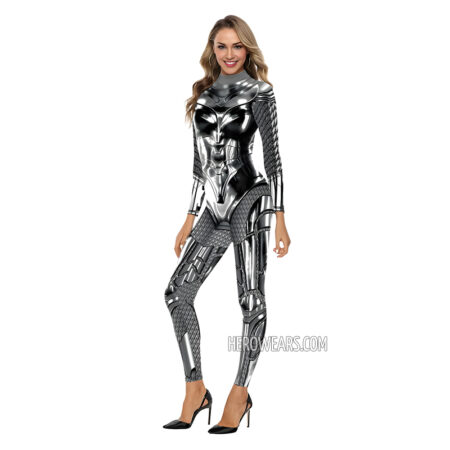 Wonder Woman Silver Costume Body Suit