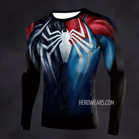 Spiderman Venom Compression Shirt Rash Guard