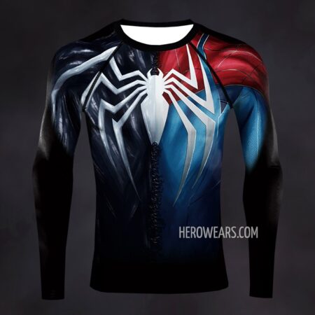Spiderman Venom Compression Shirt Rash Guard