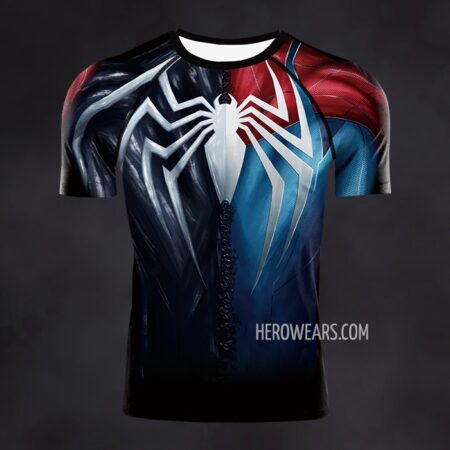 Spiderman Venom Compression Shirt Rash Guard