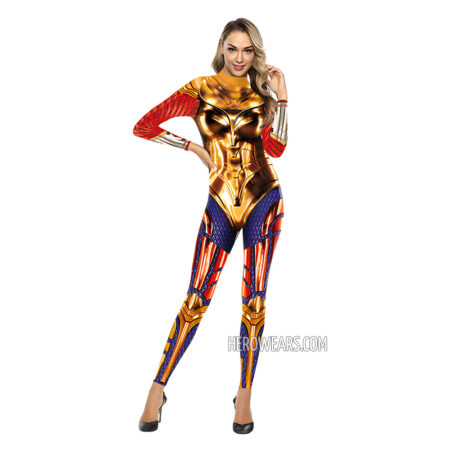 Wonder Woman Gold Body Suit Costume