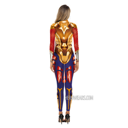 Wonder Woman Gold Body Suit Costume