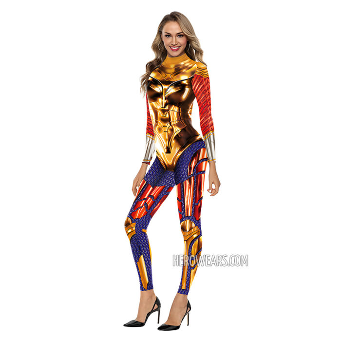 Wonder Woman Gold Body Suit Costume