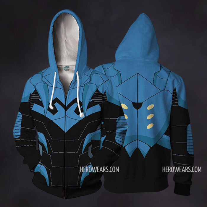 Blue Beetle Zip Up Hoodie