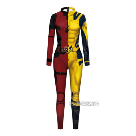Women's Deadpool Wolverine Costume Body Suit