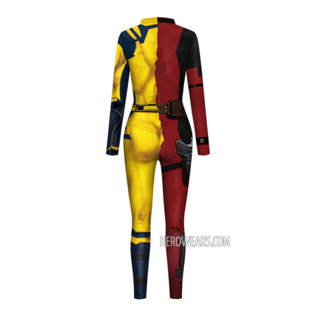 Women's Deadpool Wolverine Costume Body Suit