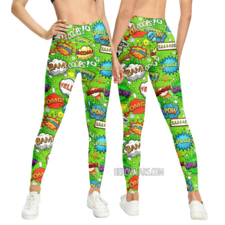 Women's Comic Pop Art Leggings