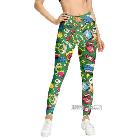 Women's Comic Pop Art Leggings