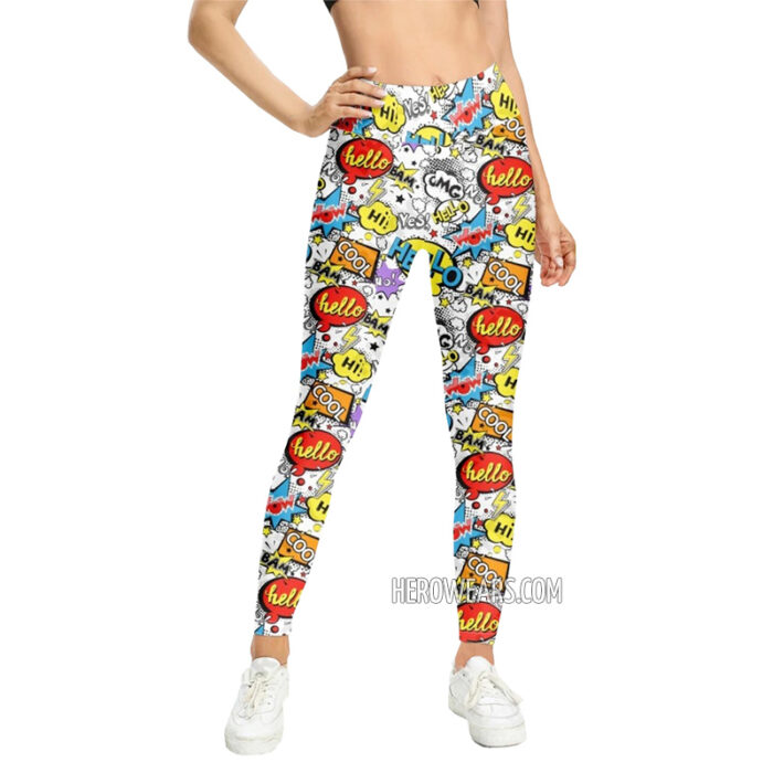 Women's Comic Pop Art Leggings