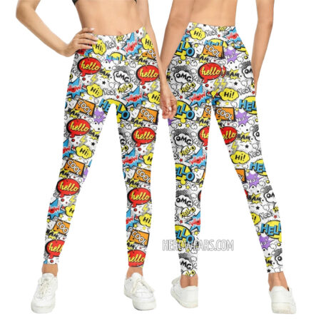 Women's Comic Pop Art Leggings