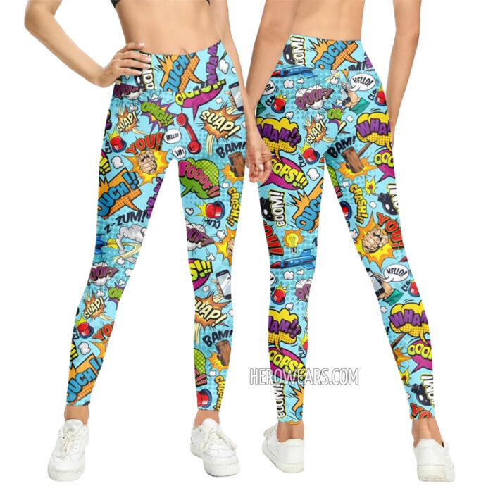 Women's Comic Pop Art Leggings