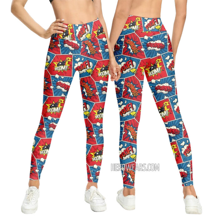 Women's Comic Pop Art Leggings