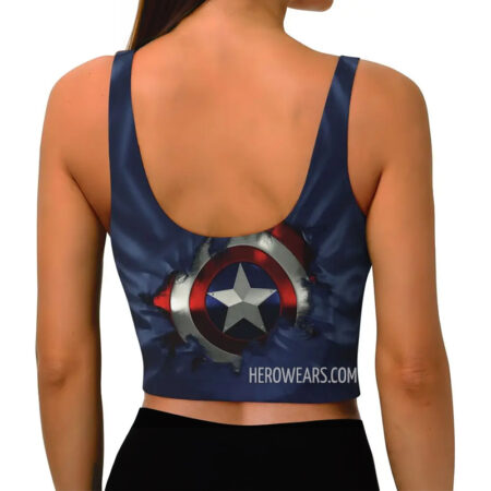 Women's Captain America Sports Bra