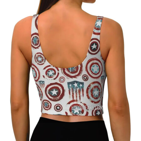 Women's Captain America Sports Bra