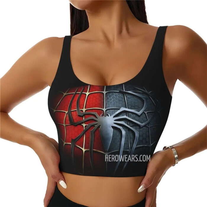 Women's Spiderman Sports Bra