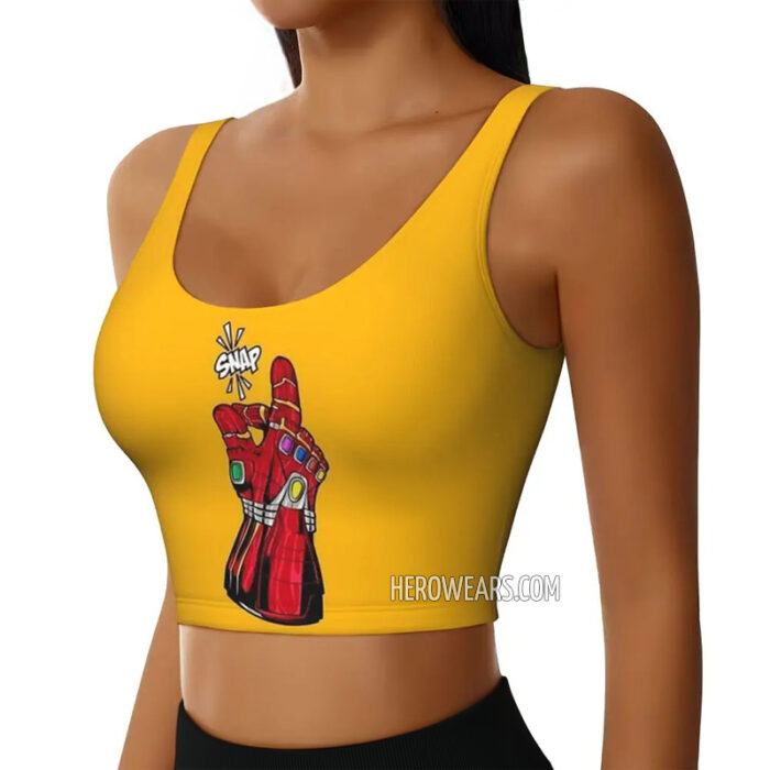 Women's Thanos Infinity Gauntlet Sports Bra