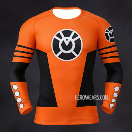 Orange Lantern Corps Compression Shirt Rash Guard