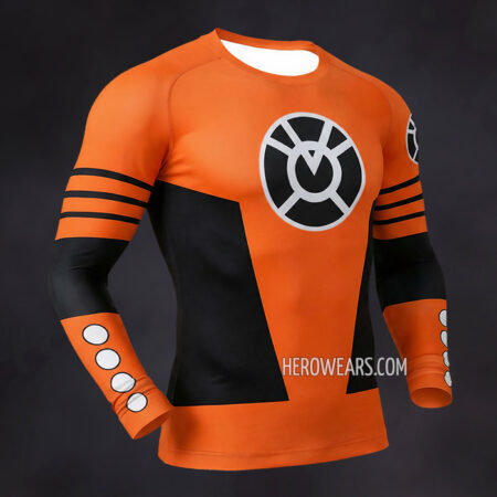 Orange Lantern Corps Compression Shirt Rash Guard
