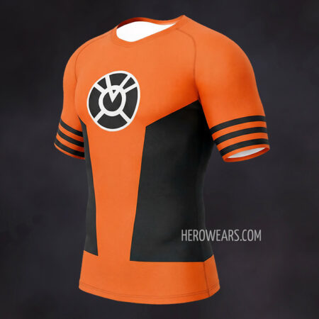 Orange Lantern Corps Compression Shirt Rash Guard