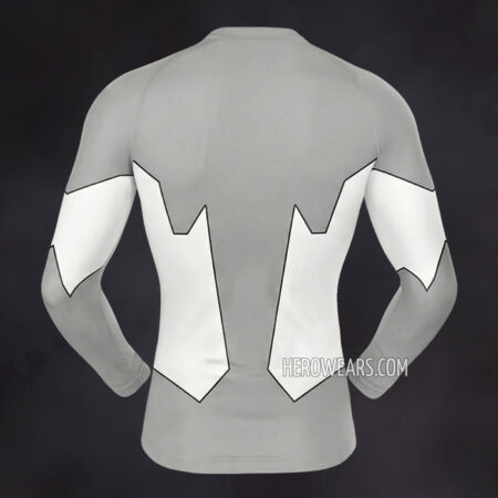 White Lantern Corps Rash Guard Compression Shirt