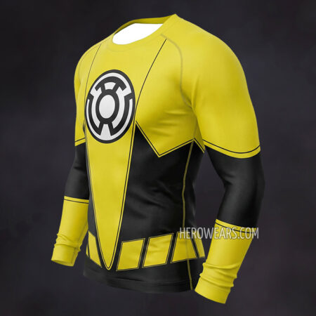 Yellow Lantern Corps Compression Shirt Rash Guard
