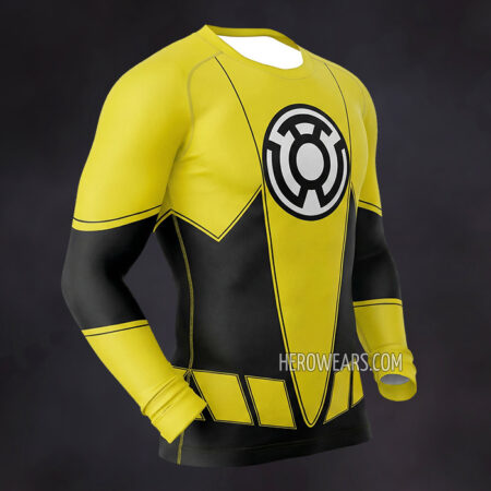 Yellow Lantern Corps Compression Shirt Rash Guard
