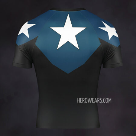 Captain Bucky Barnes Compression Shirt Rash Guard