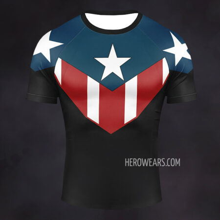 Captain Bucky Barnes Compression Shirt Rash Guard