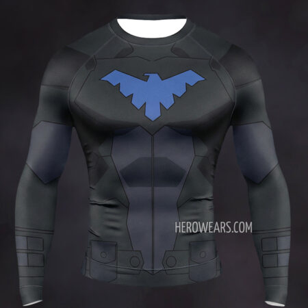 Nightwing Young Justice Compression Shirt Rash Guard