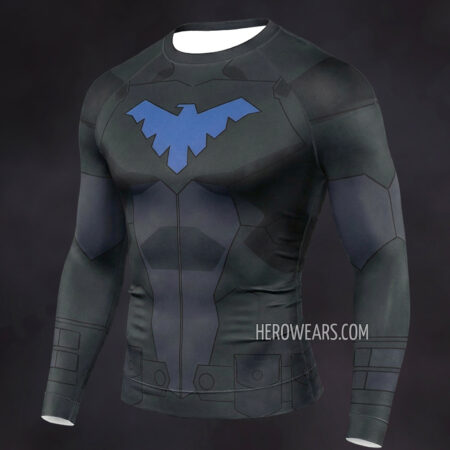 Nightwing Young Justice Compression Shirt Rash Guard