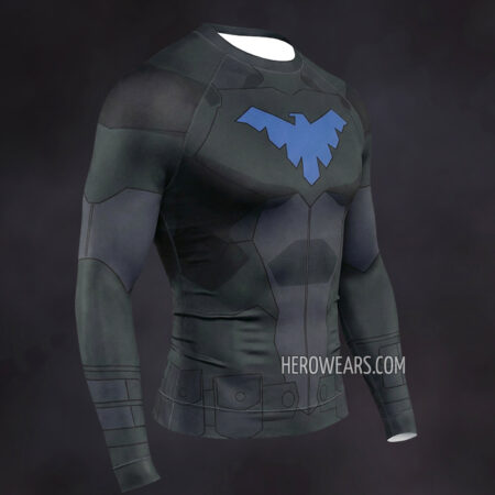 Nightwing Young Justice Compression Shirt Rash Guard