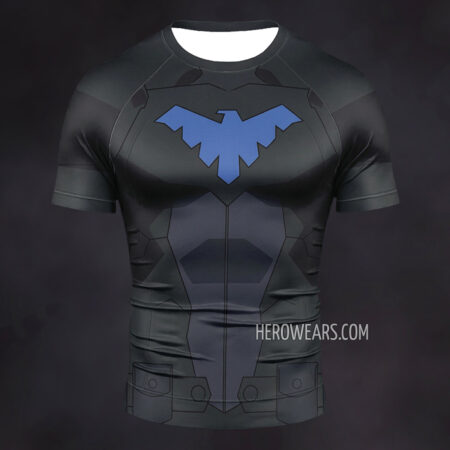 Nightwing Young Justice Compression Shirt Rash Guard