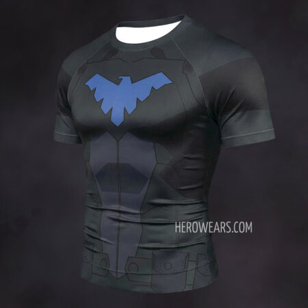 Nightwing Young Justice Compression Shirt Rash Guard