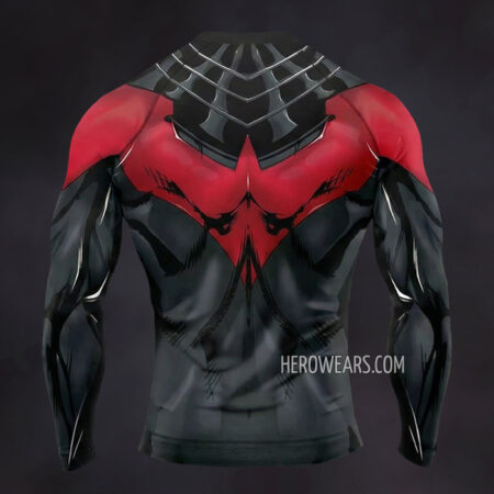 Nightwing Teen Titans Compression Shirt Rash Guard