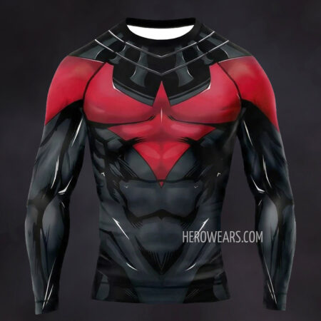 Nightwing Teen Titans Compression Shirt Rash Guard